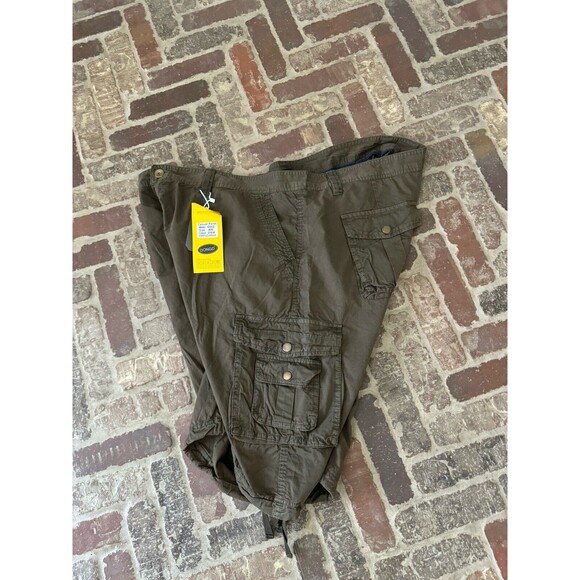 DONGD Brown Cargo Shorts Cotton Loose Fit Lightweight Pockets Men's Size 48 NWT - Picture 12 of 12